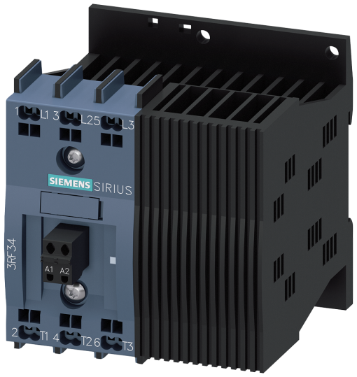 Solidstate contactor 3RF3 3ph AC53 125 A 48600 V24 V DC 2phase contro