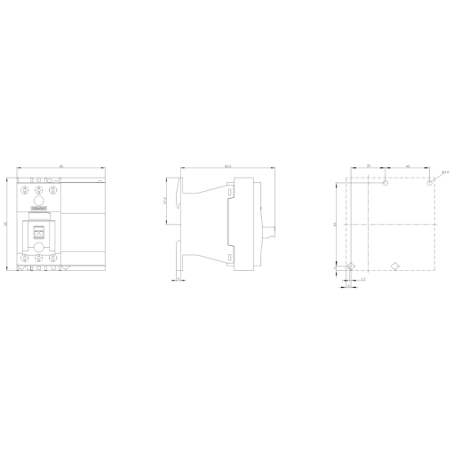 Solidstate contactor 3RF3 3ph AC53 16 A 48480 V24 V DC 2phase controlled