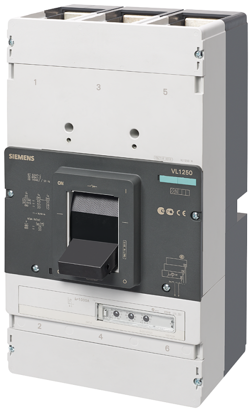 circuit breaker VL1250H high breaking capacity Icu70kA 415V AC 3pole line