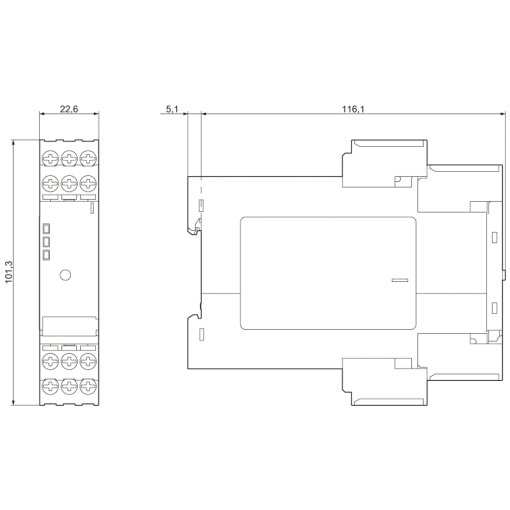 ASInterface data decoupl 1x 4 A screw terminal ASInterface