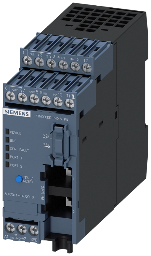 Basic unit 3 SIMOCODE pro V PN EthernetPROFINET IO OPC UA serverweb server