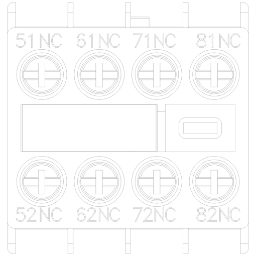 Auxiliary switch 4 NC current paths 1 NC 1 NC 1 NC 1 NC
