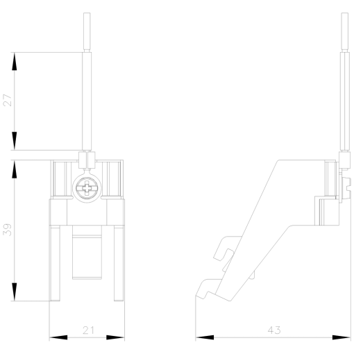 Bus connecting terminal for connecting a PROFIBUS cable