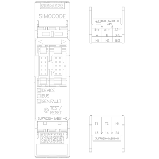 Basic unit SIMOCODE pro S PROFIBUS DP interface