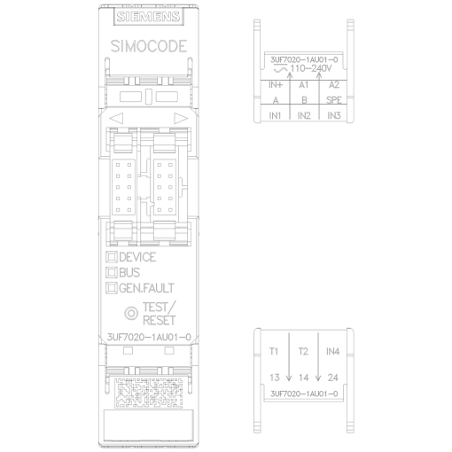 Basic unit SIMOCODE pro S PROFIBUS DP interface
