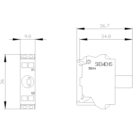 LED module with integrated LED AC 110V red