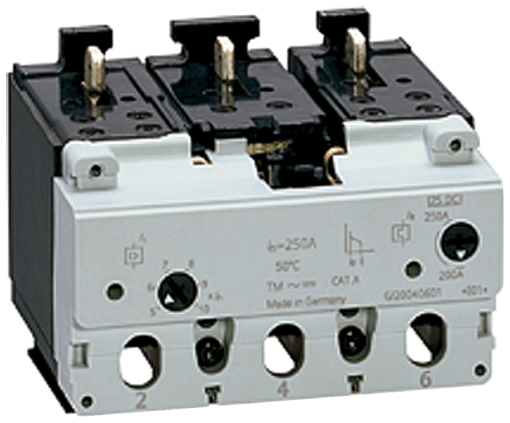 ETU VL160 3pole line protection ETU22 LSIG 3 phases4 lines with connectin