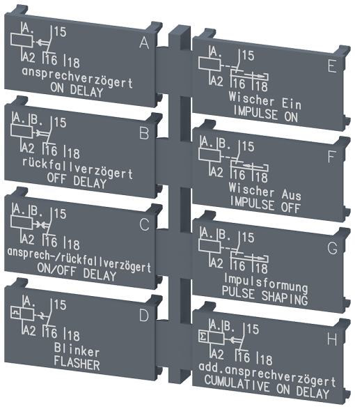 Label set for multifunction device 1 CO label set 1 unit with 8 functions