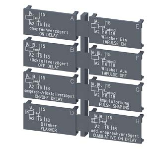 Label set for multifunction device 1 CO label set 1 unit with 8 functions