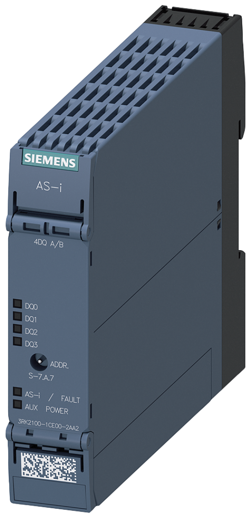 ASi SlimLine Compact module AB slave 4DQ IP20 4x output 2 A 24 V DC max4 A