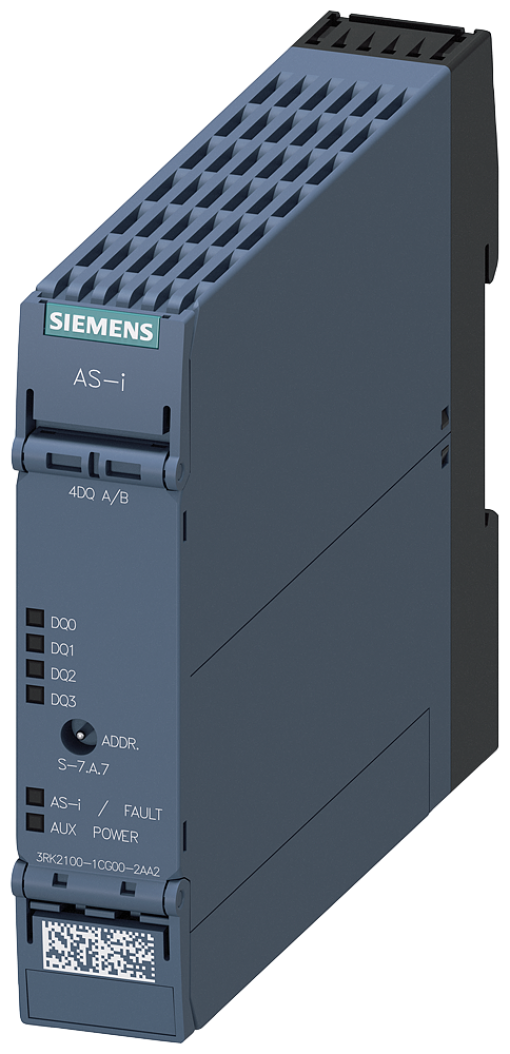 ASi SlimLine Compact module AB slave 4DQ IP20 4x output 2 A 24 V DC max4 A
