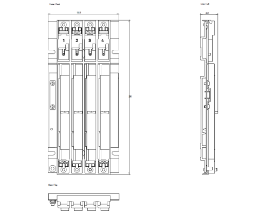 SIMATIC S7400 CR3 With 4 slots sheet steel For configuring S7400 central u