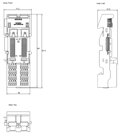 SIMATIC ET 200iSP TMEMEM60S Screw terminals