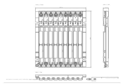 SIMATIC S7400 ER2 With 9 slots aluminum For configuring S7400 expansion units