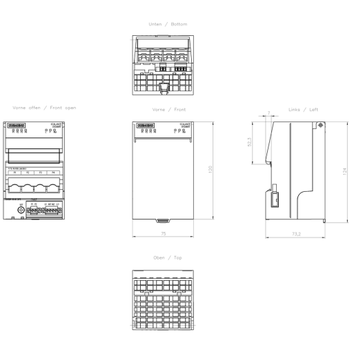 SCALANCE XF204IRT managed Layer 2 flat switch 4x RJ45