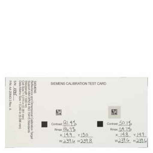Calibration card for MV440 devices with VeriGenius license