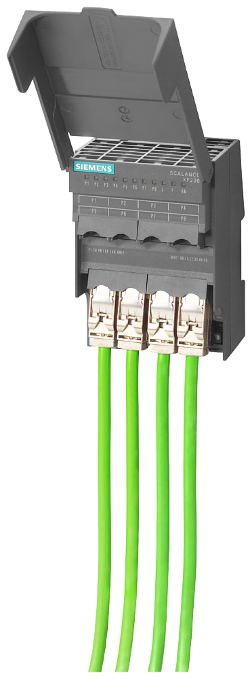 SCALANCE XF208 managed Layer 2 flat switch 8x RJ45