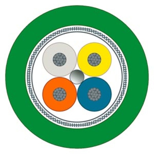 IE TP torsion cable2 x without2x2Cat5ehalogenfreetorsionPURrobust
