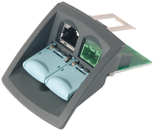IE FC RJ45 modular outlet base module with power insert repl insert 1x24 V DC