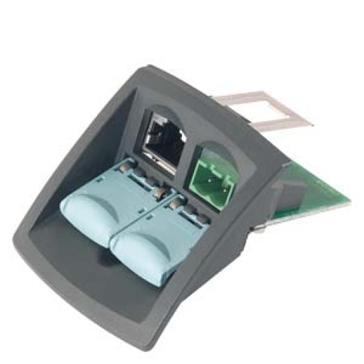 IE FC RJ45 modular outlet base module with power insert repl insert 1x24 V DC