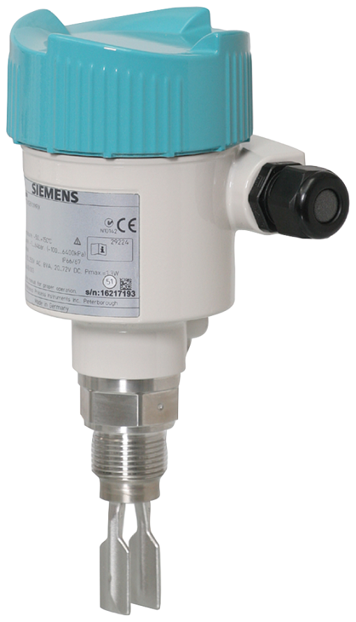 SITRANS LVL200 Vibrating point level switch standard design Detects level a