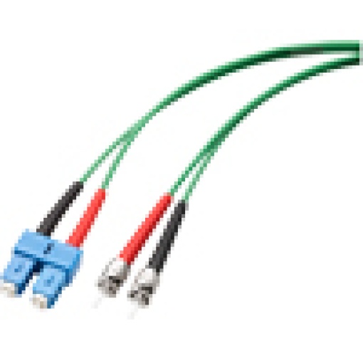 Fiber Optic Multimode Cord SCST 50125 1x SC duplex  1x ST plug 1 m