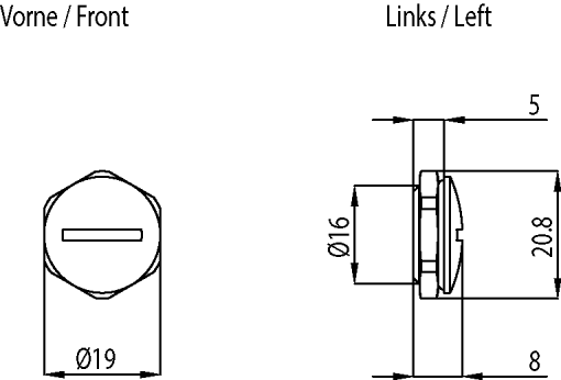 Blanking plug M16 for IP68 housing
