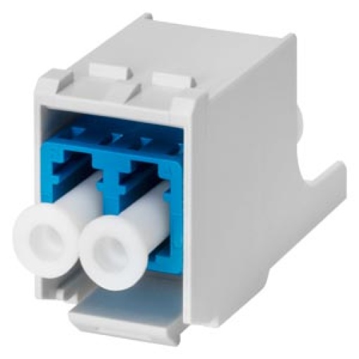 FO LC coupling for use in the 19 module frame or IE FC RJ45 keystone housing
