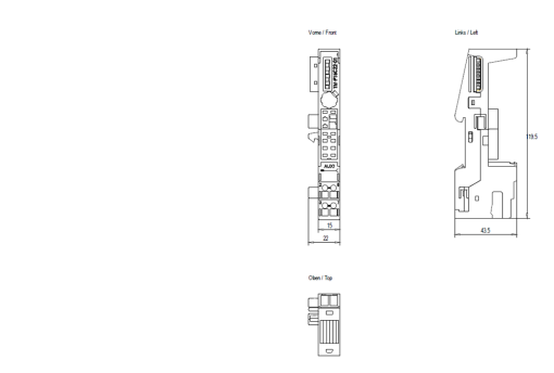 SIMATIC ET 200S TMP15C2201 Spring terminals