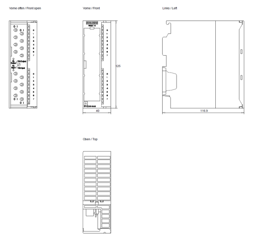 SIMATIC S7300 SM 374 16DI 16DQ 16DI16DQ selectable by means of rotary switch