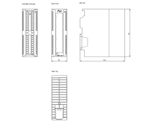 SIMATIC S7300 SM 332 AQ 8x12 bit