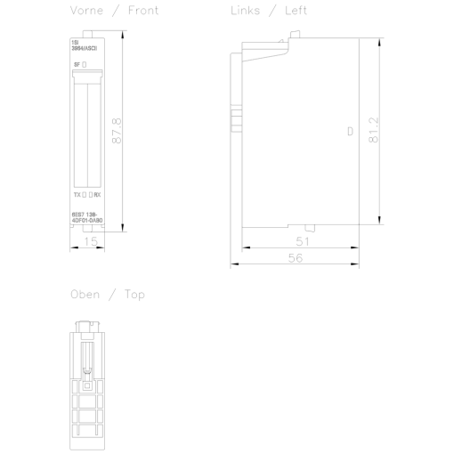 SIMATIC ET 200S 1SI RS 232 RS 422  485 ASCII 3964R