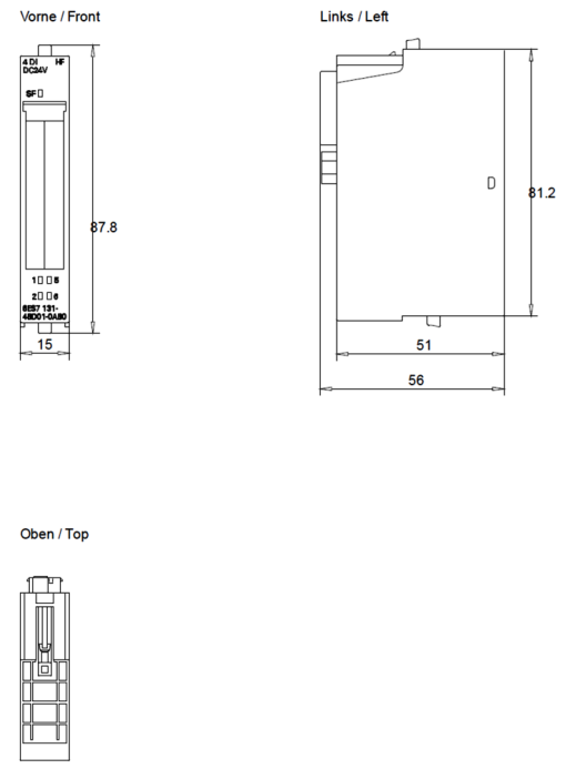 SIMATIC ET 200S 4DI 24 V DC HF PU 5