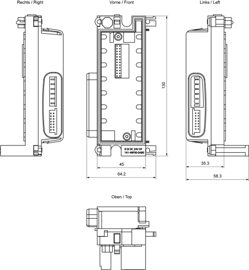 SIMATIC ET 200pro 8DI 24 V DC HF