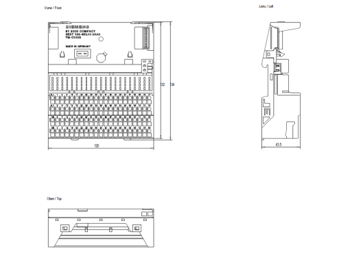 SIMATIC ET 200S TMC120S Screw terminals