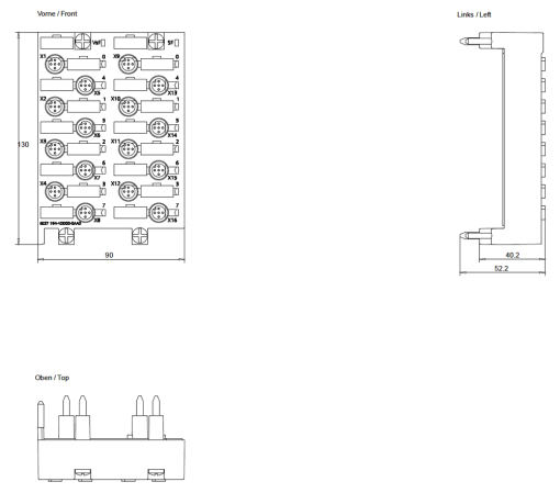 SIMATIC ET 200pro CM IO 16x M12