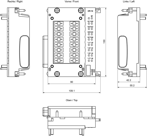 SIMATIC ET 200pro 16DQ 24 V DC CPV10