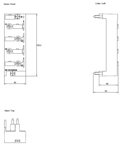 SIMATIC ET 200pro CM IO 4x M12 inverse
