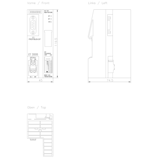 SIMATIC ET 200S IM 1511 HF