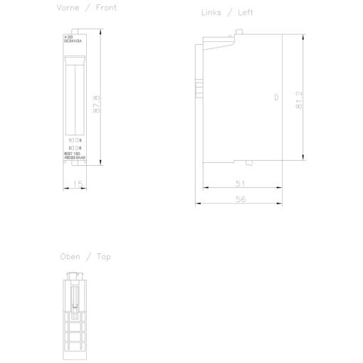 SIMATIC ET 200S 4DQ 24 V DC2 A ST PU 5