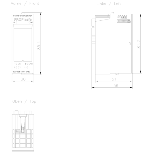 SIMATIC ET 200S 4FDI3FDQ 24 V DC2 A PROFIsafe