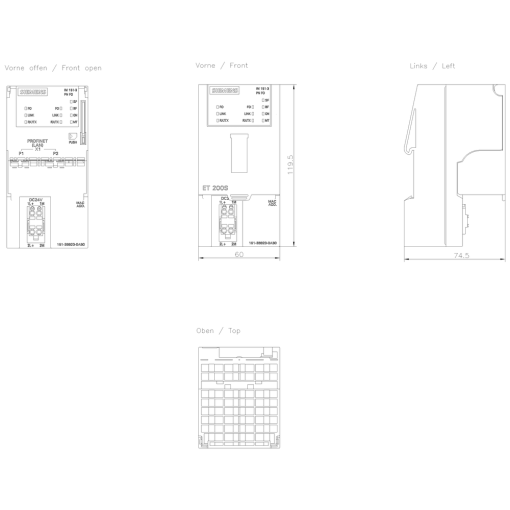 SIMATIC ET 200S IM 1513 PN FO