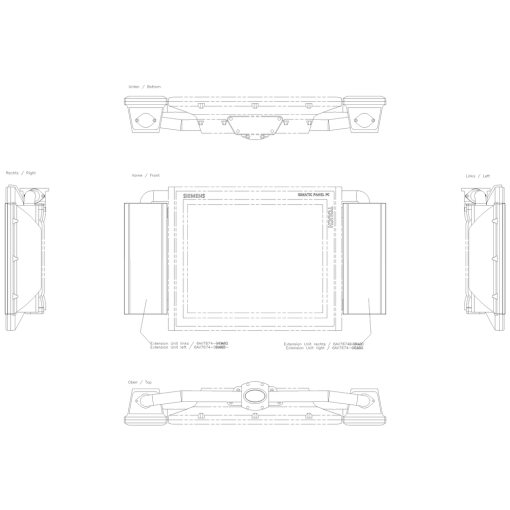 SIMATIC HMI Extension Unit 19 left