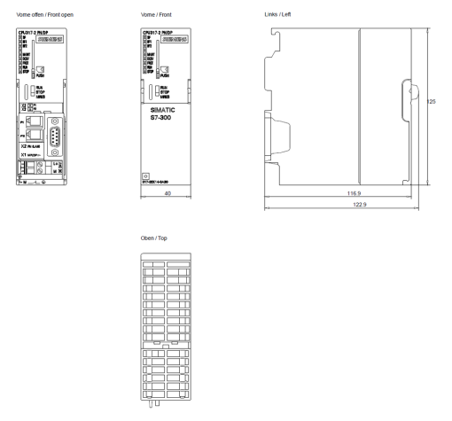 SIMATIC S7300 CPU 3172 PNDP 1 MB