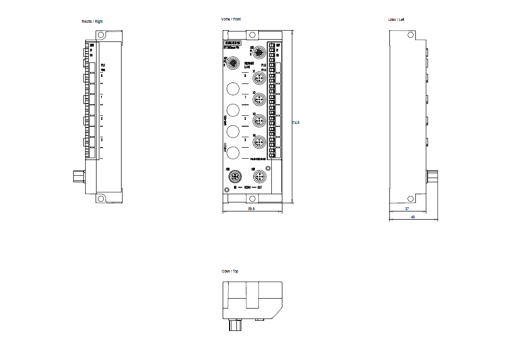 SIMATIC ET 200eco PN 4AQ UI 4x M12