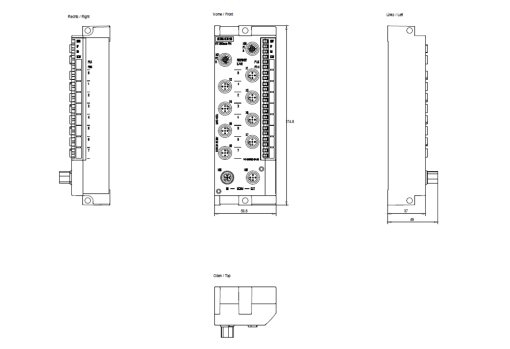 SIMATIC ET 200eco PN 8DQ 24 V DC2 A 8x M12