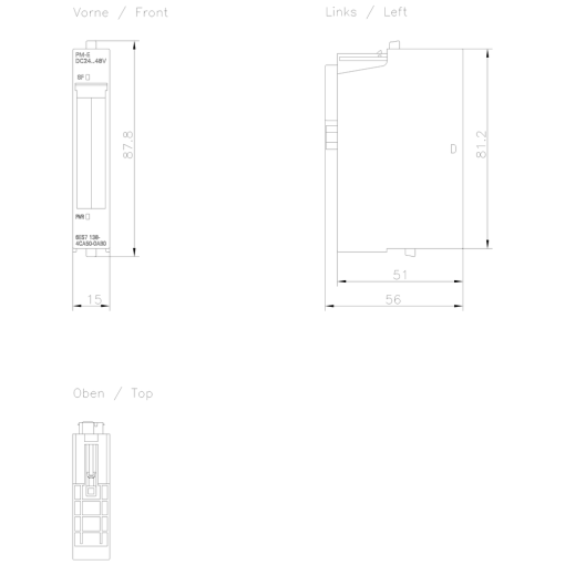 SIMATIC ET 200S PME 24  48 V DC PU 5