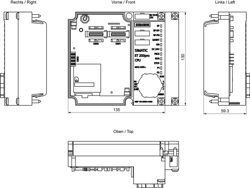 SIMATIC ET 200pro IM 1548 PNDP CPU