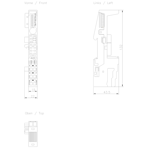 SIMATIC ET 200S TMP15C23A0 Spring terminals PU 5