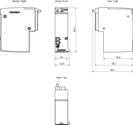 SIMATIC ET 200SP BA 2x RJ45 From FS06